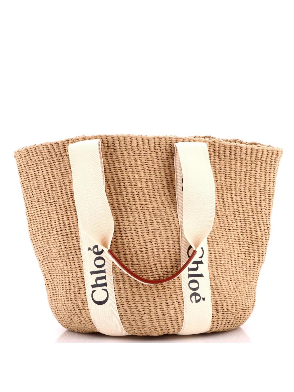 Chloe X Mifuko Woody Tote Raffia Large #372737C12B